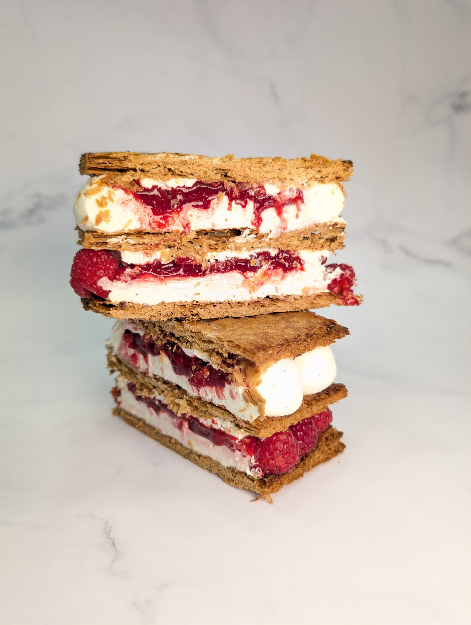 Le millefeuille Framboise par Thibault Cousin